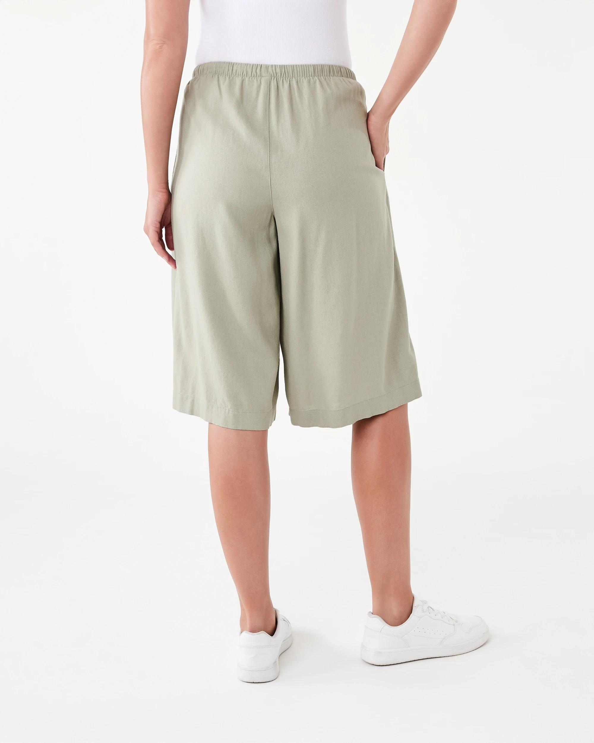 3 Tie Waist Bermuda Shorts Grn Bnksia, 3 of 6