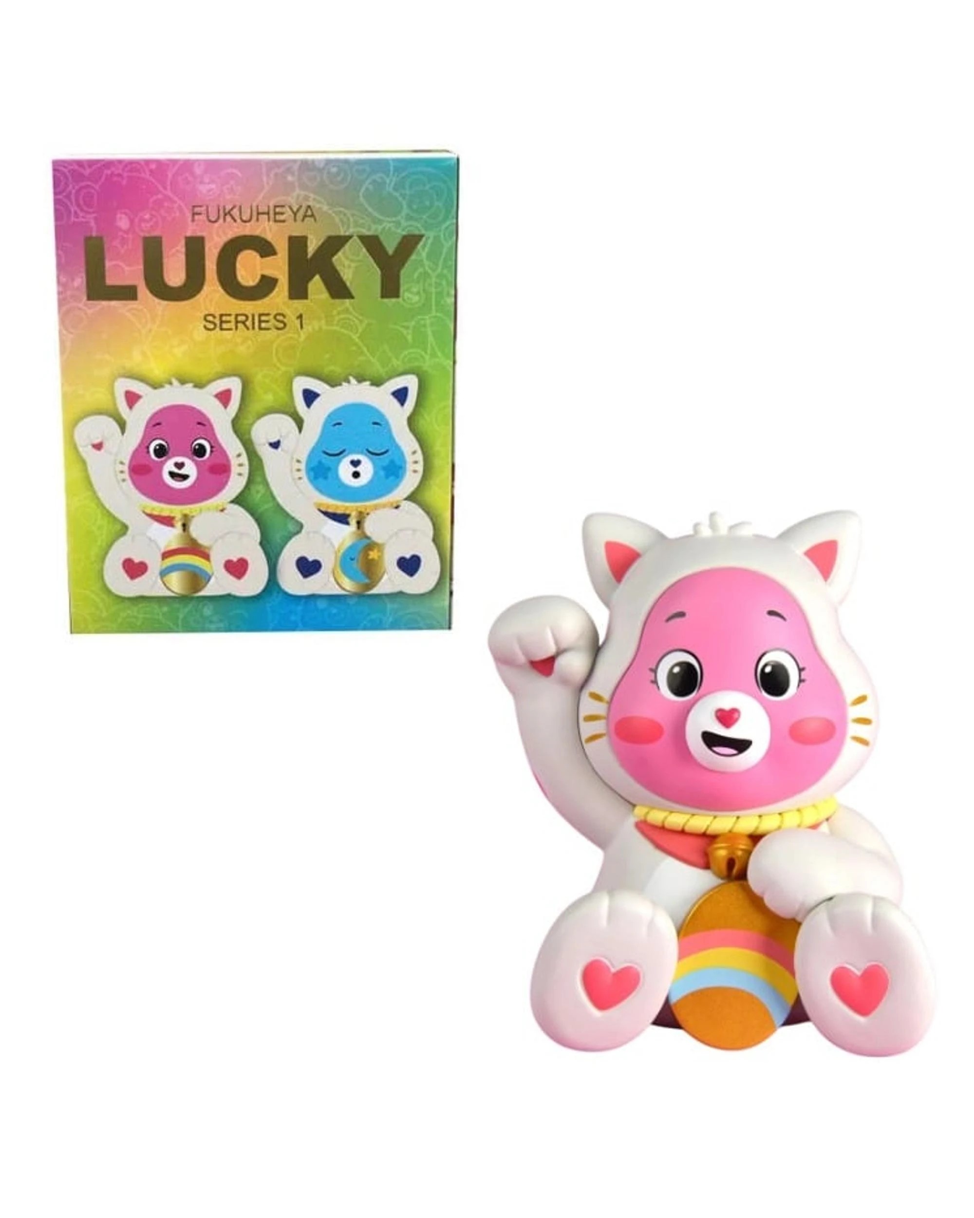 1 URDU x Care Bears Unlock the Magic Series 1 Lucky Fukuheya Figure Blind Box, 1 of 10
