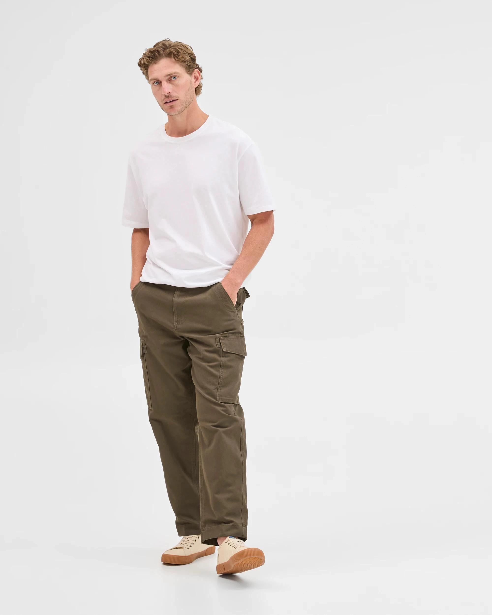 4 Target Man Australian Cotton Regular Fit Cargo Pants DARK OLIVE, 4 of 7