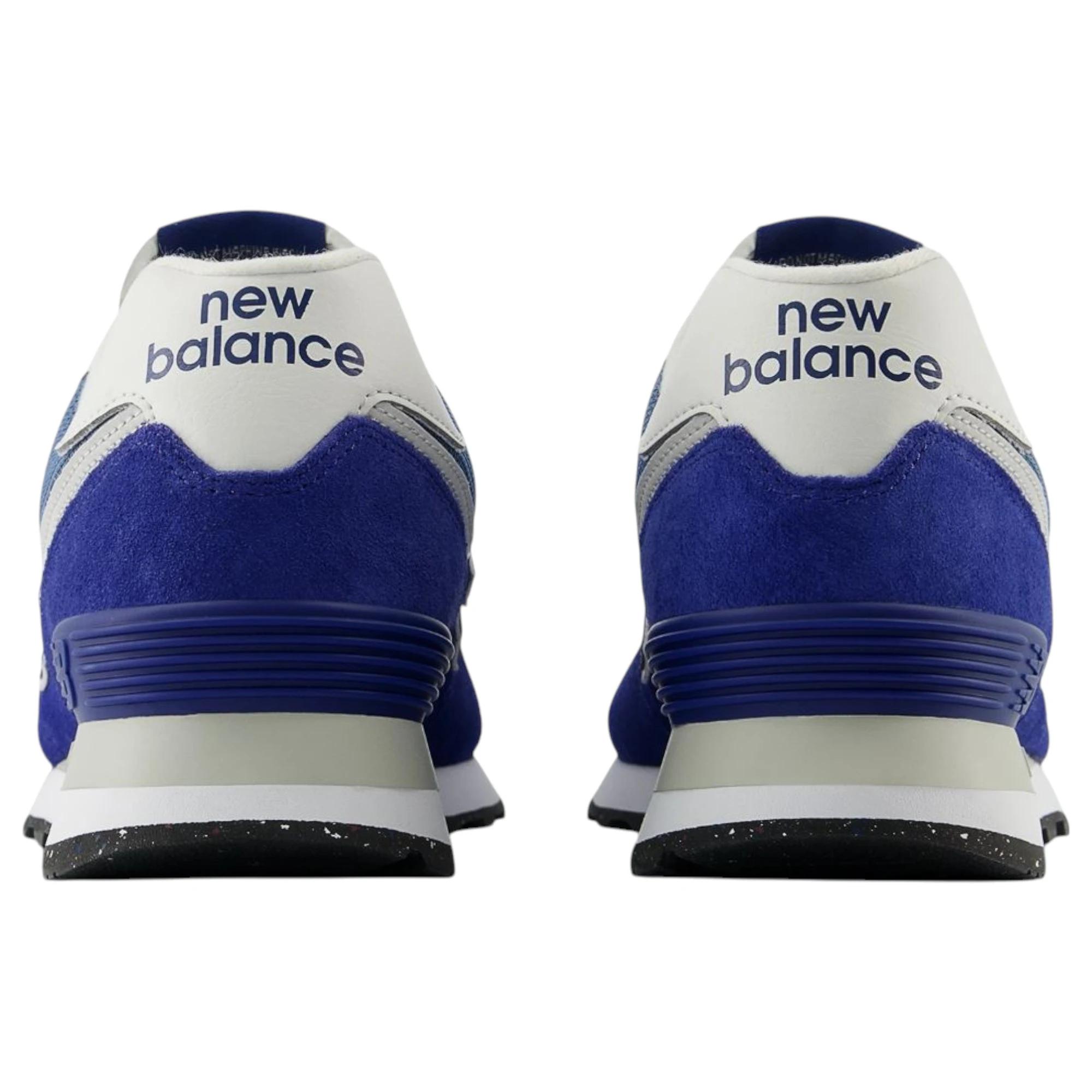 4 New Balance Mens 574 Navy/ White Athletic Shoes NAVY/WHITE, 4 of 7