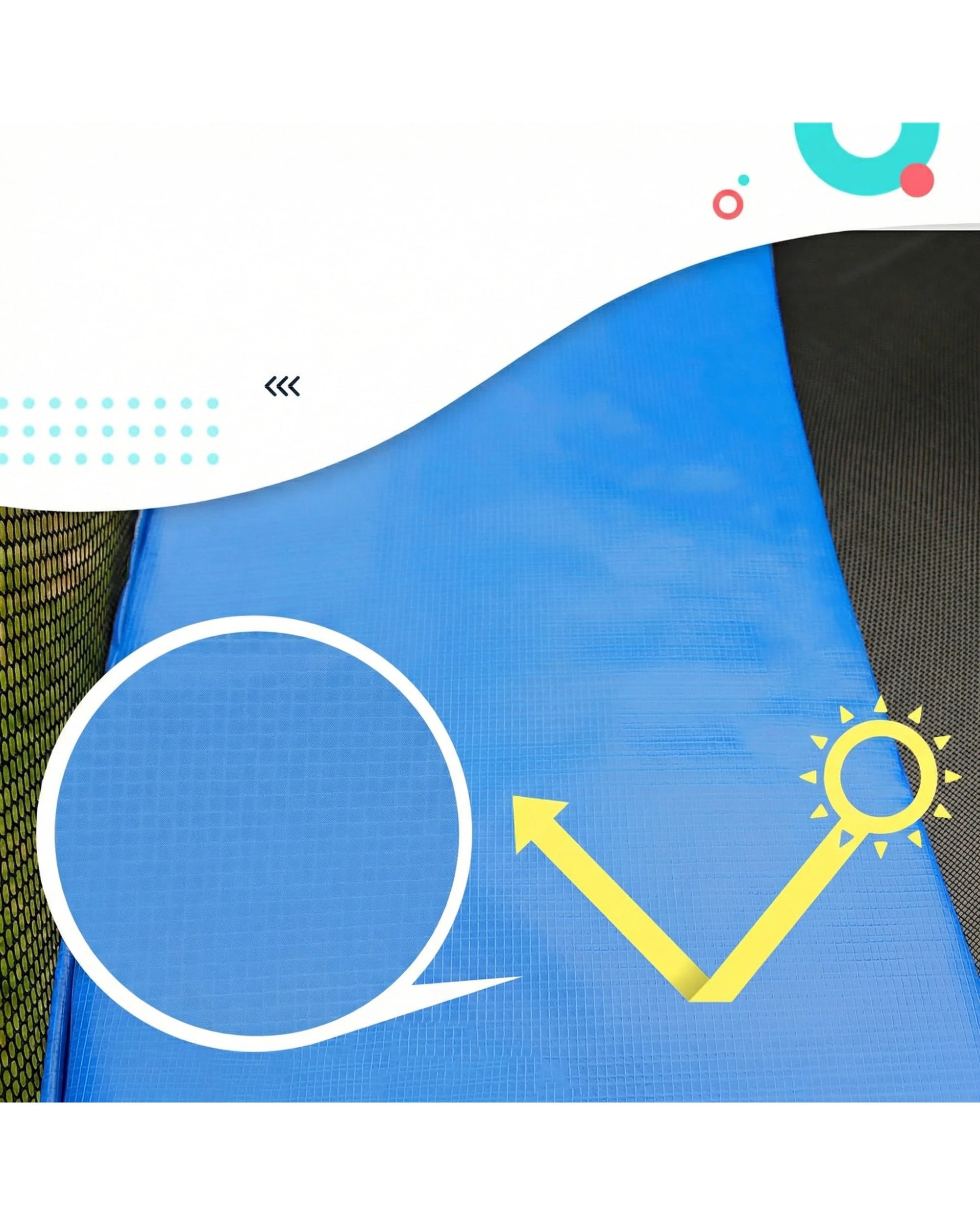 3 Kahuna Blizzard 12 ft Trampoline with Net - Blue, 3 of 7