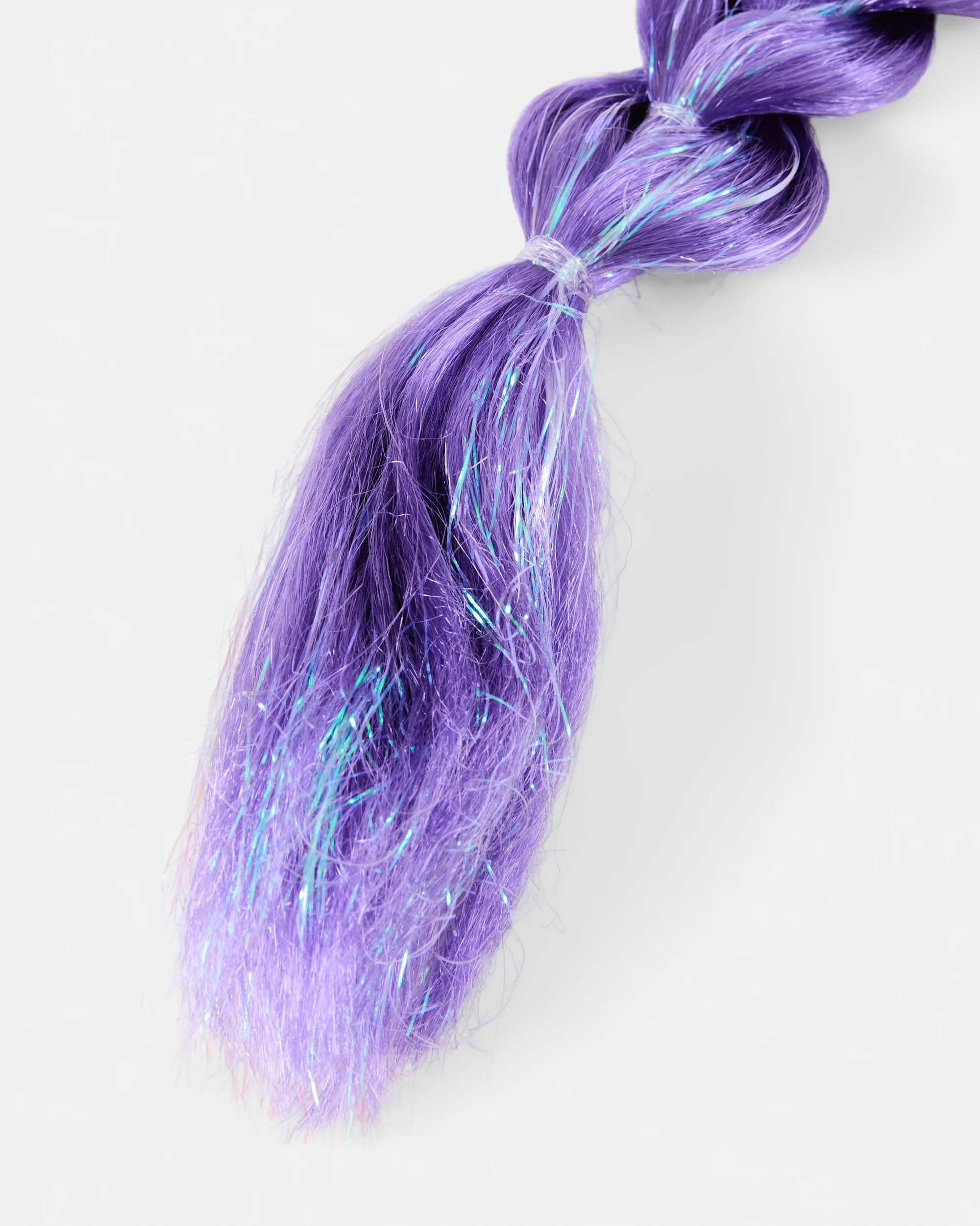 4 Purple Plait Hair Extension Hair Tie, 4 of 4