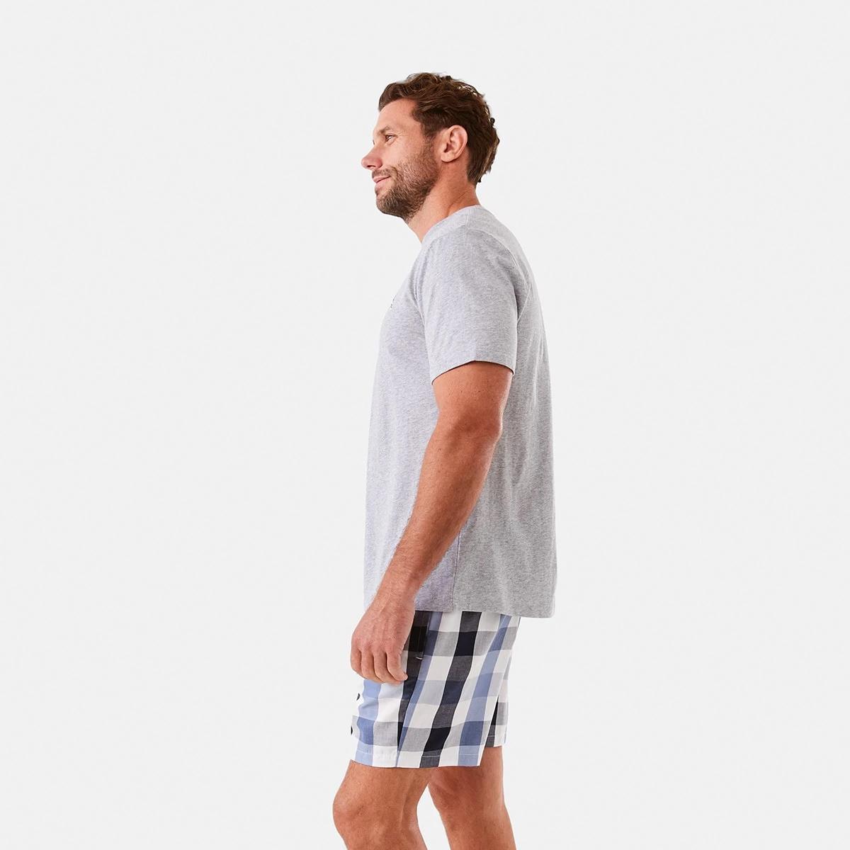 2 Short Sleeve Knit Woven Pyjama Set Sailorchek, 2 of 9
