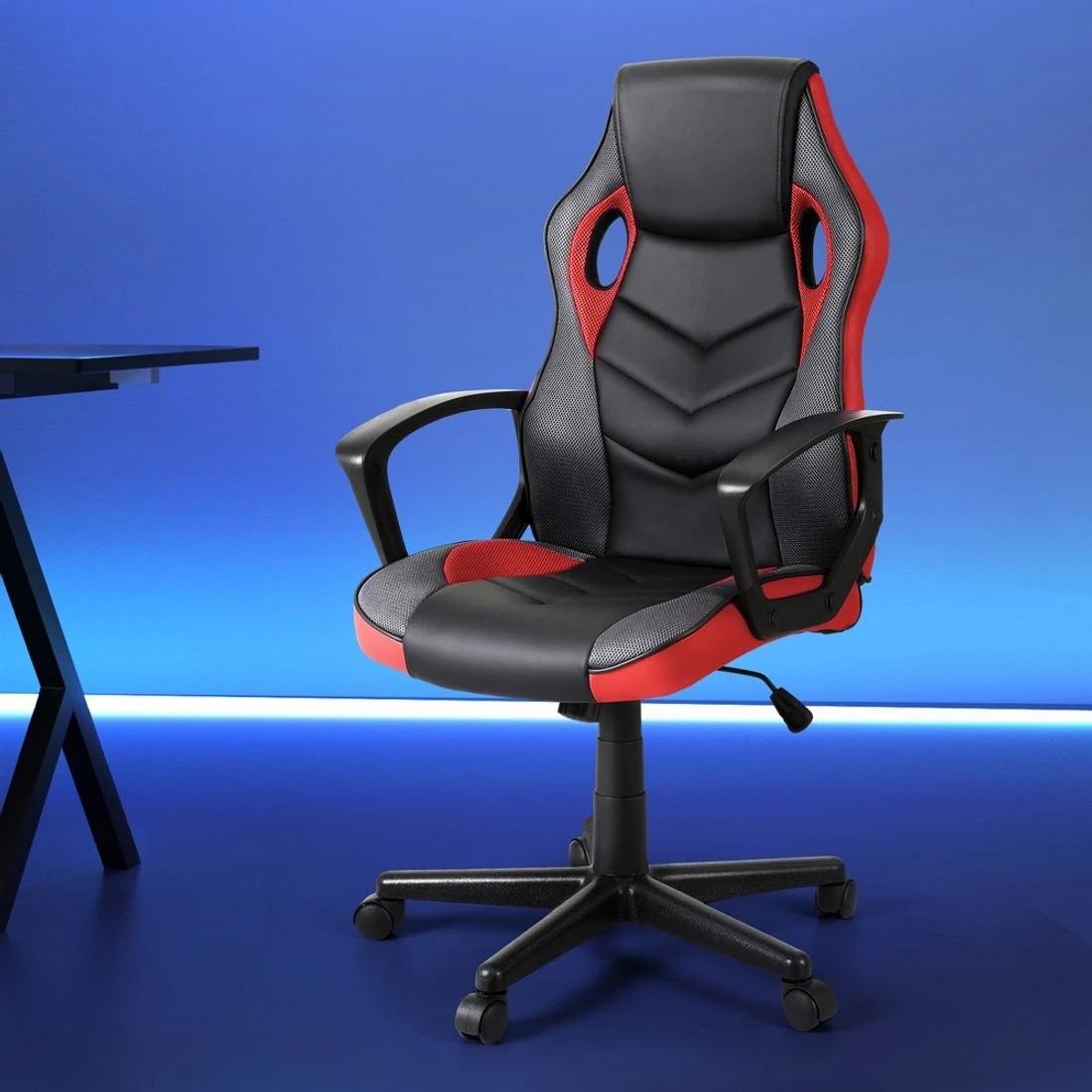 3 Artiss Gaming Office Chair Computer Chairs - Red, 3 of 7