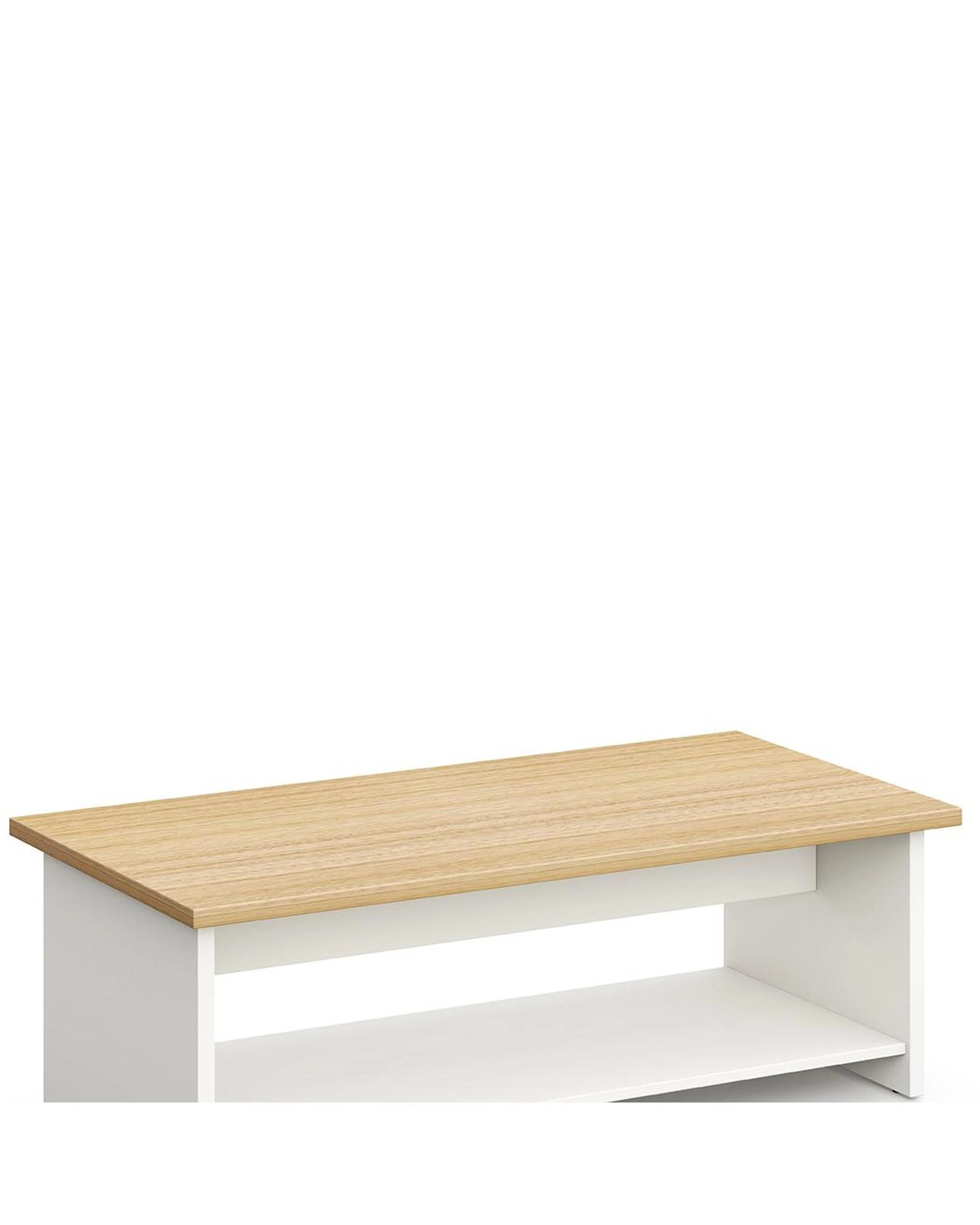 3 Esma Coffee Table Rhine Light Oak and White, 3 of 5