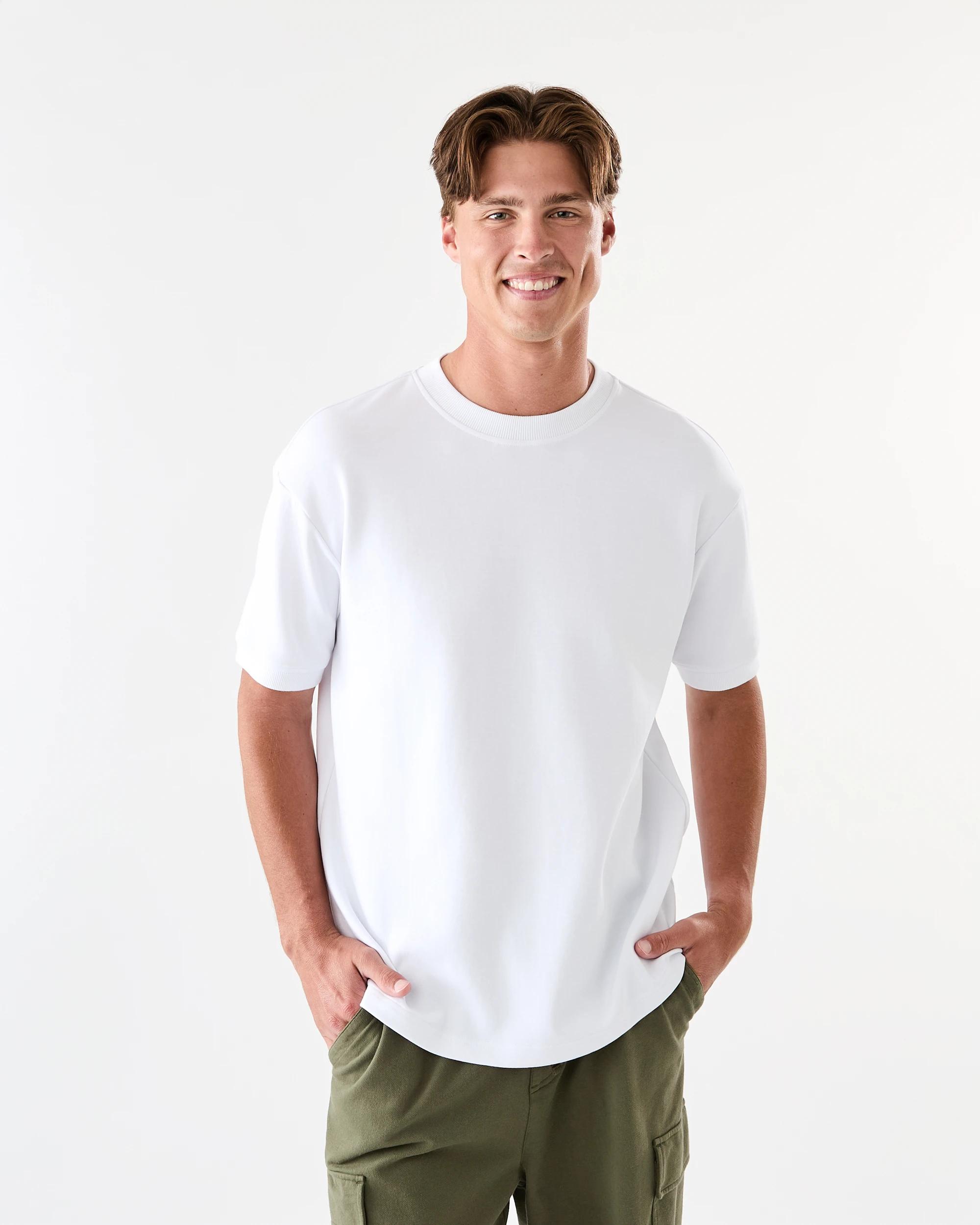 1 Oversized Interlock T-shirt White, 1 of 6