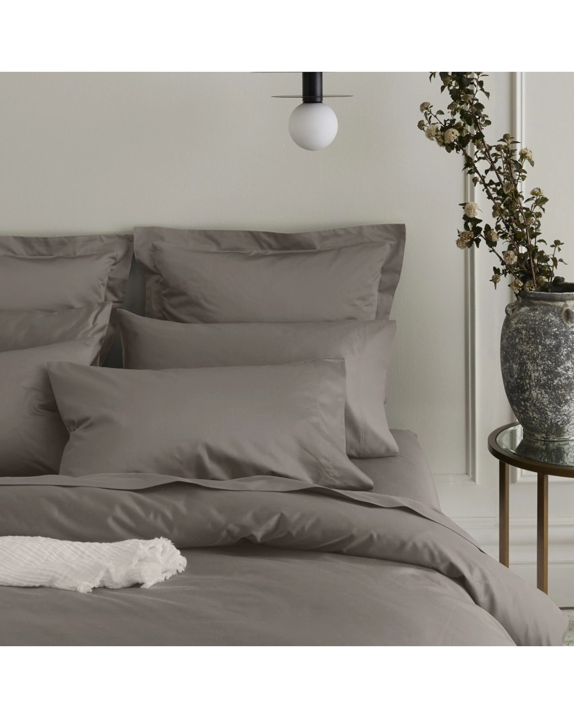2 Bedding Co Quilt Cover Set 1200TC Egyptian Cotton Simply Taupe - Queen Bed - Beige, 2 of 6