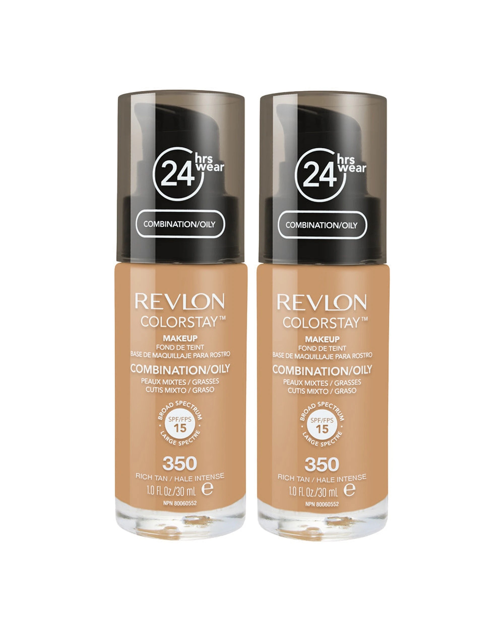 1 Revlon Colorstay Makeup Combination/ Oily Skin 30ml 350 Rich Tan - 2 Pack, 1 of 1
