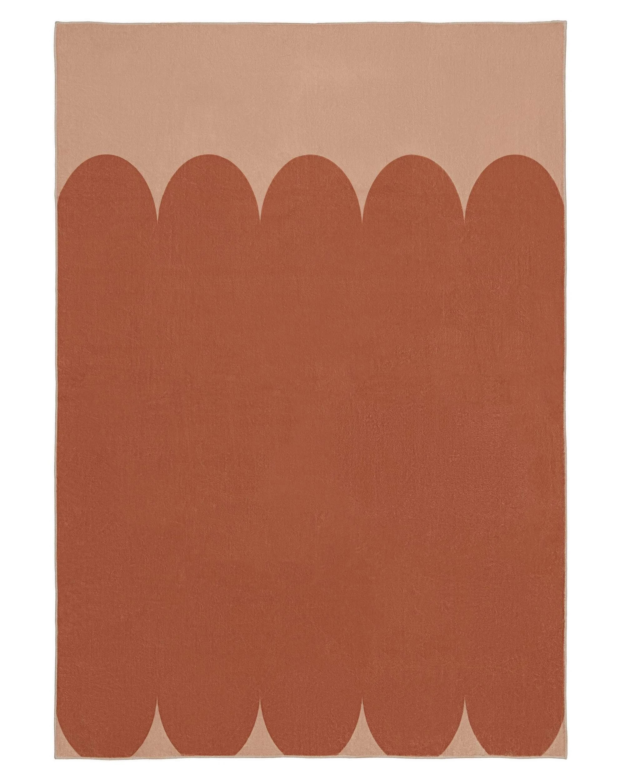1 Loopsie Junin Printed Washable Rug-320cm x 230cm - Orange, 1 of 8