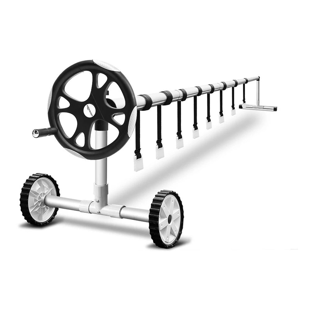 1 Aquabuddy Pool Cover Roller 5.5m Adjustable Swimming Pool Solar Blanket Reel - Multi, 1 of 9