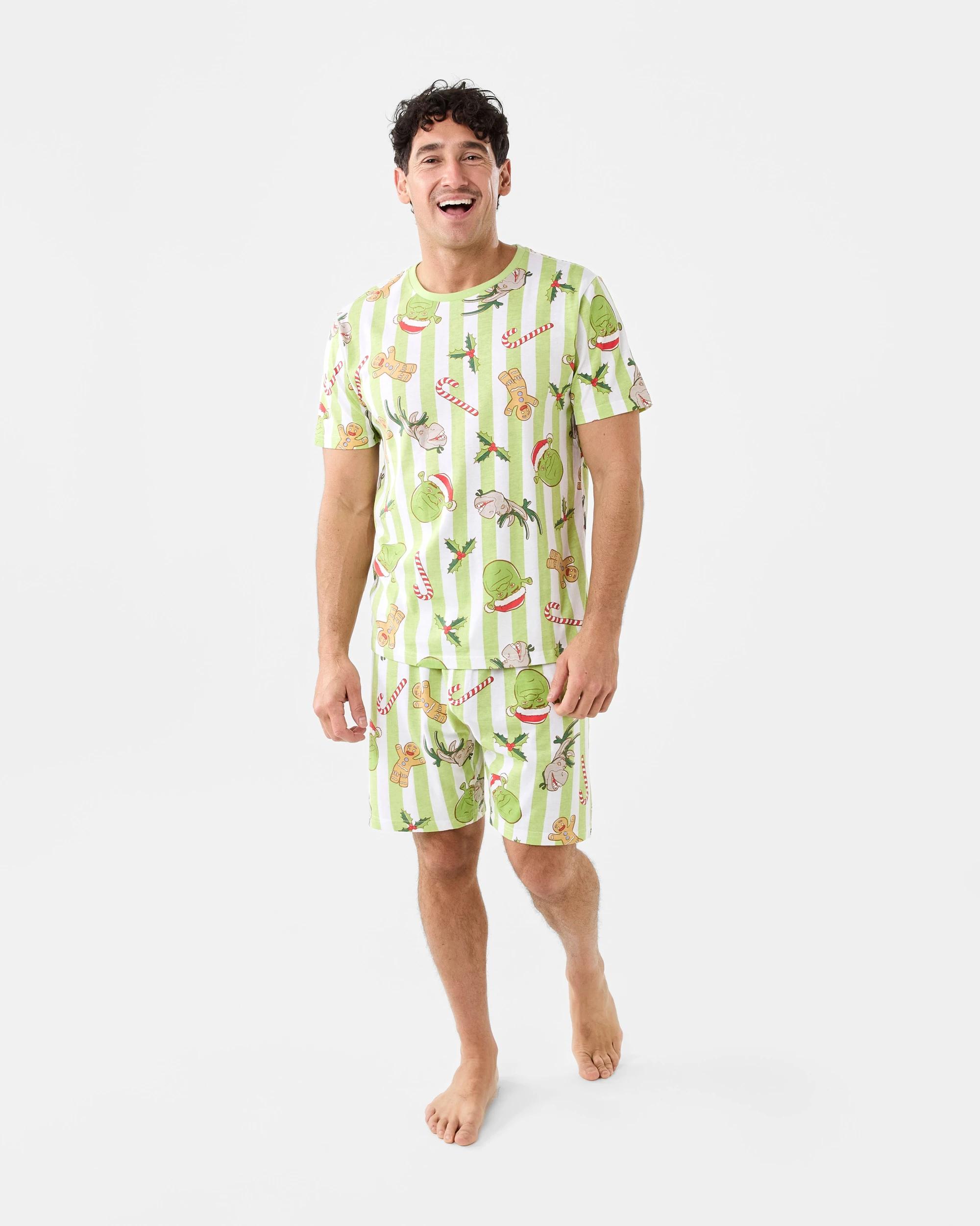 9 Family Matching Christmas Shrek Mens Pyjama Set Shrek Xmas, 9 of 9