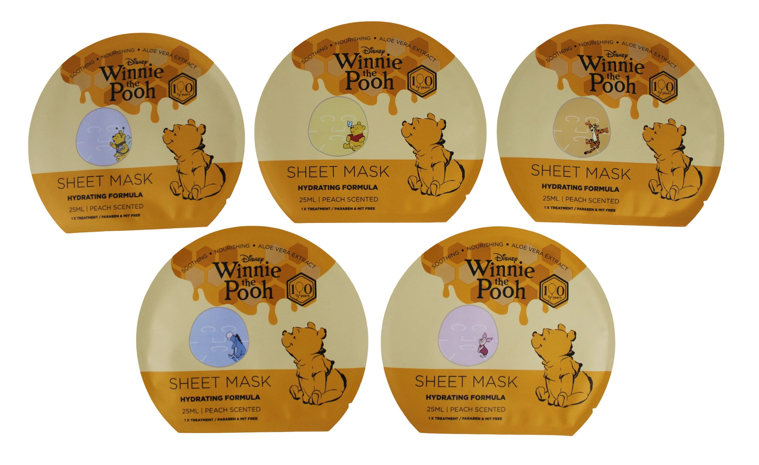 3 Disney Winnie the Pooh 5 Pack Face Sheet Mask Set, 3 of 4