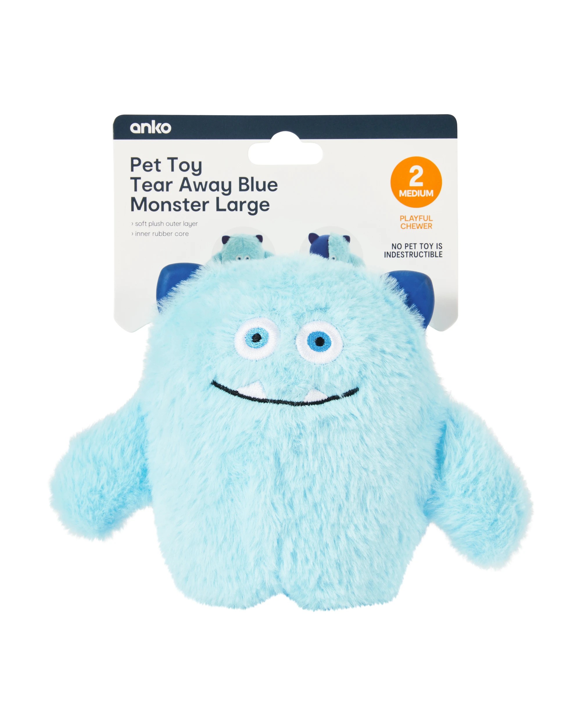 4 Pet Toy Tear - Large, Blue, 4 of 4