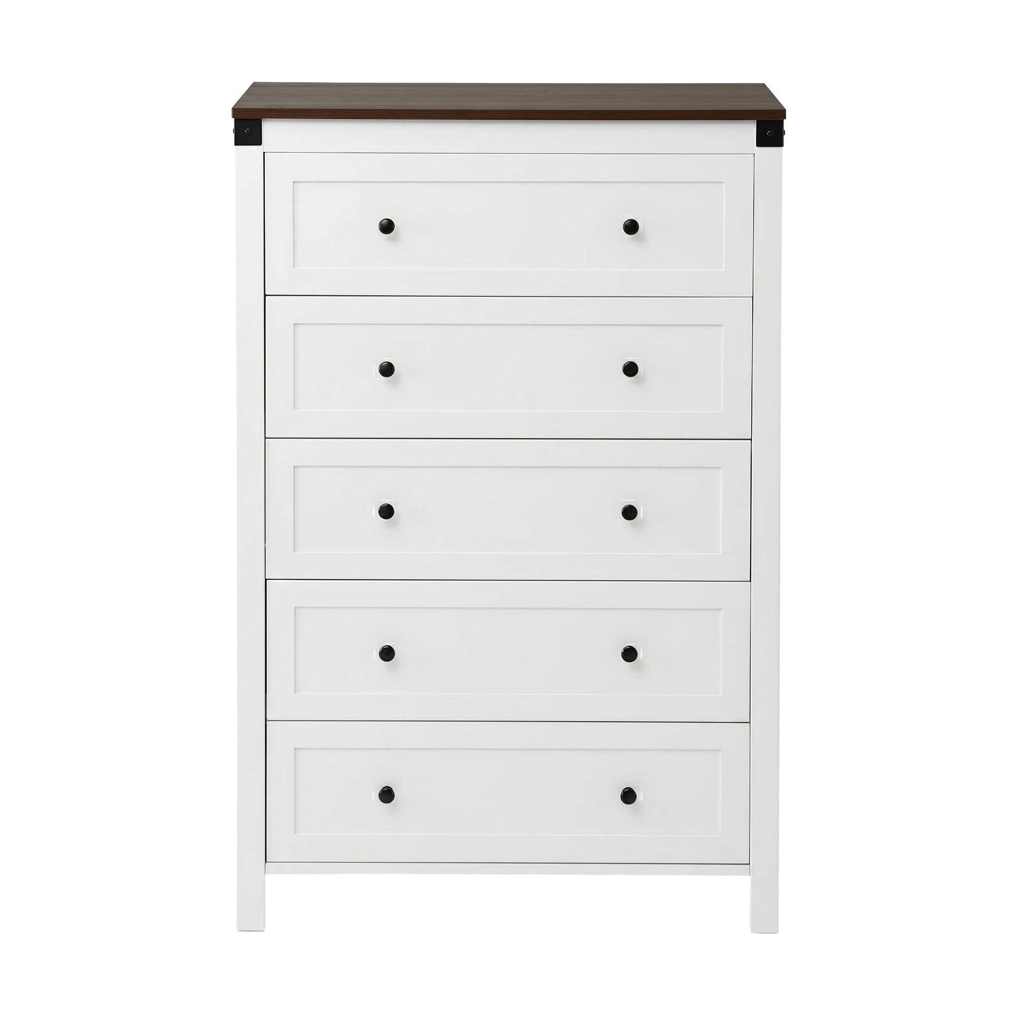 4 Artiss 5 Chest of Drawers Storage Tallboy Dresser Cabinet Bedroom - White, 4 of 9