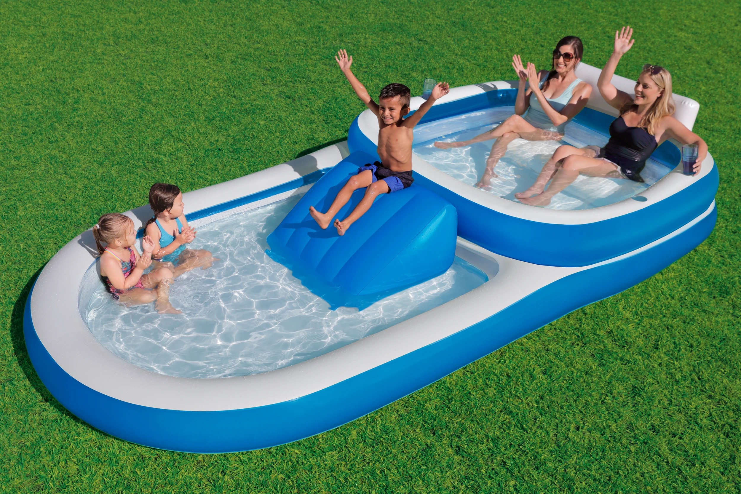 1 Bestway Family Pool with Slide, 1 of 7