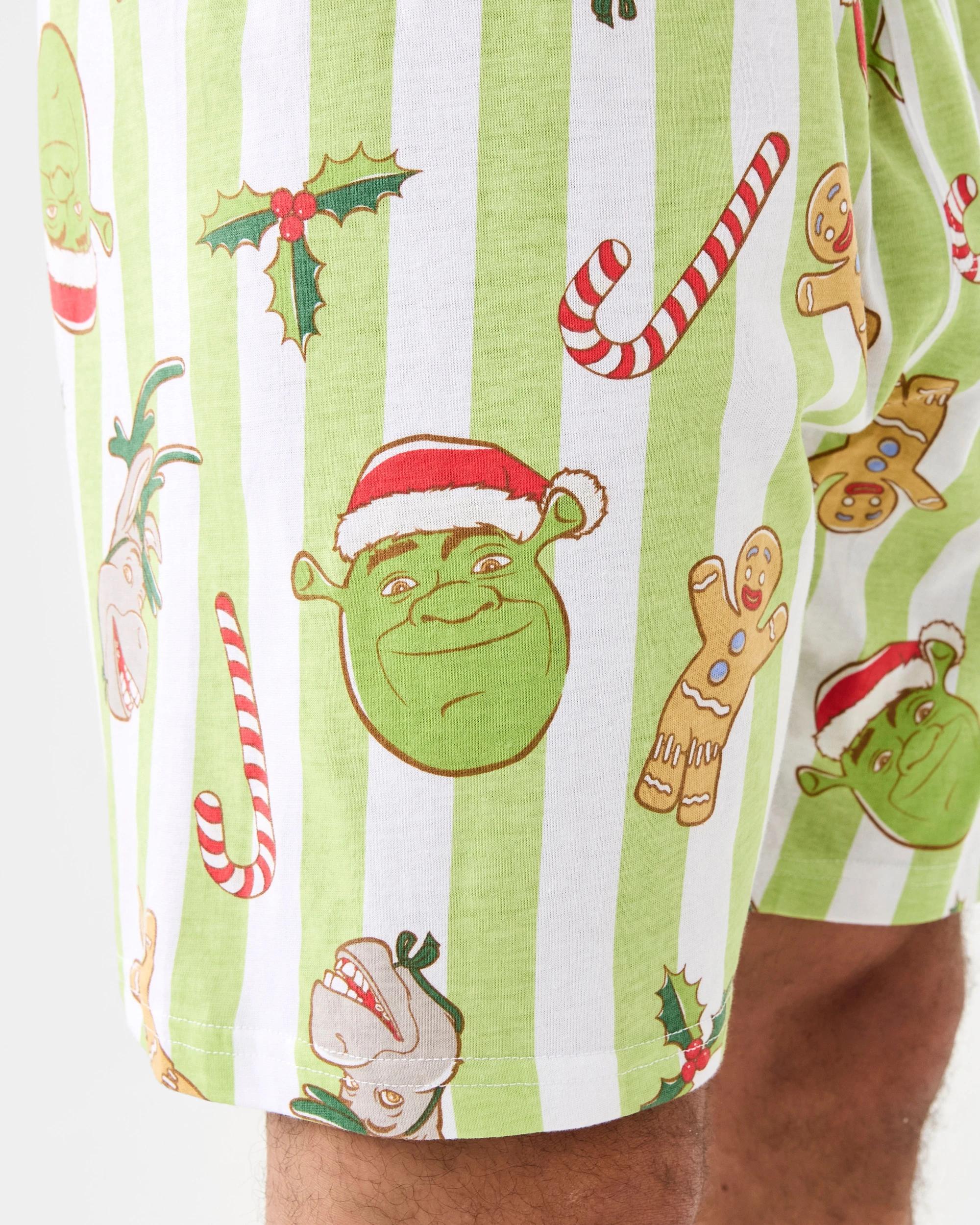 8 Family Matching Christmas Shrek Mens Pyjama Set Shrek Xmas, 8 of 9