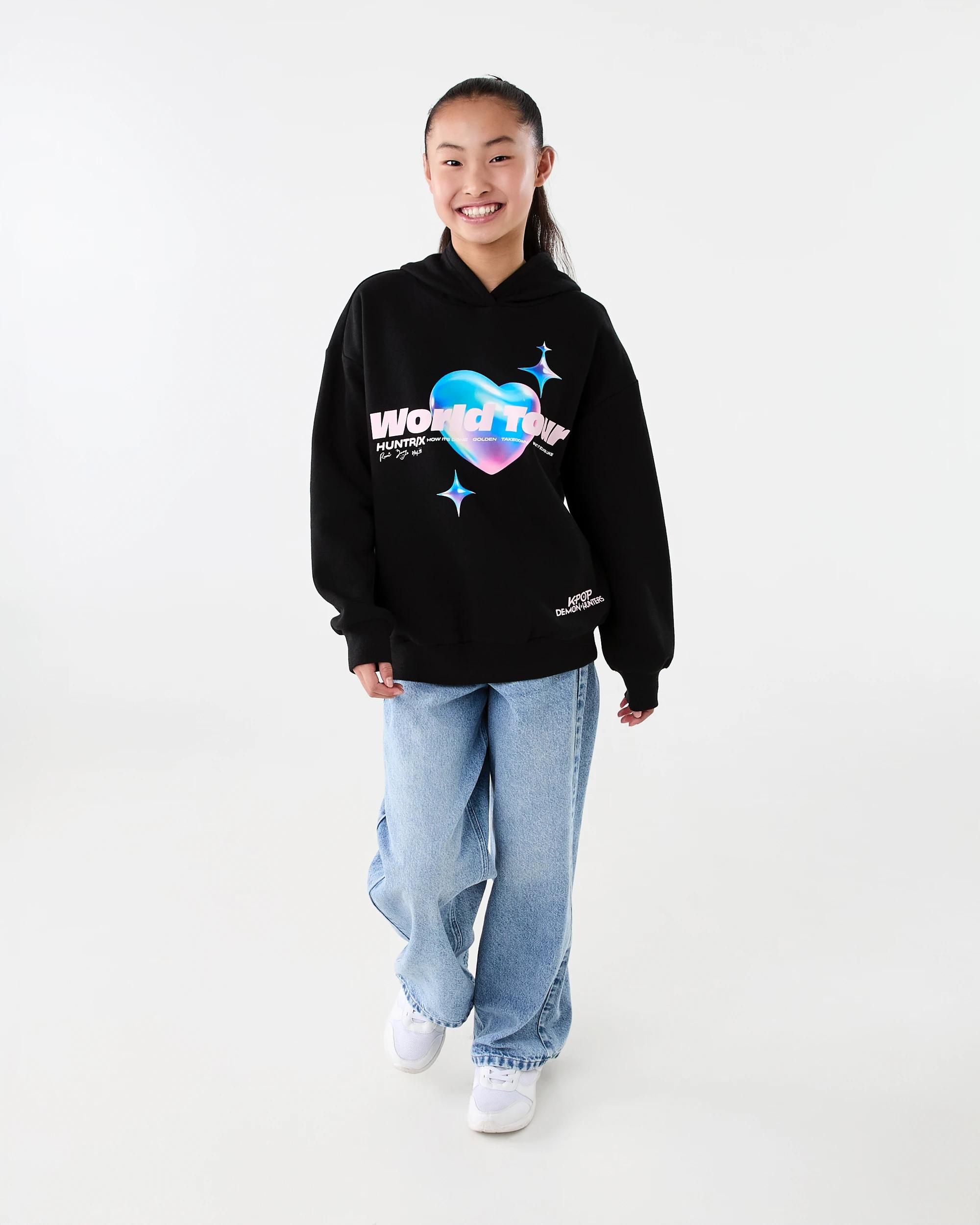 8 KPop Demon Hunters License Oversized Hoodie Black Dh, 8 of 9