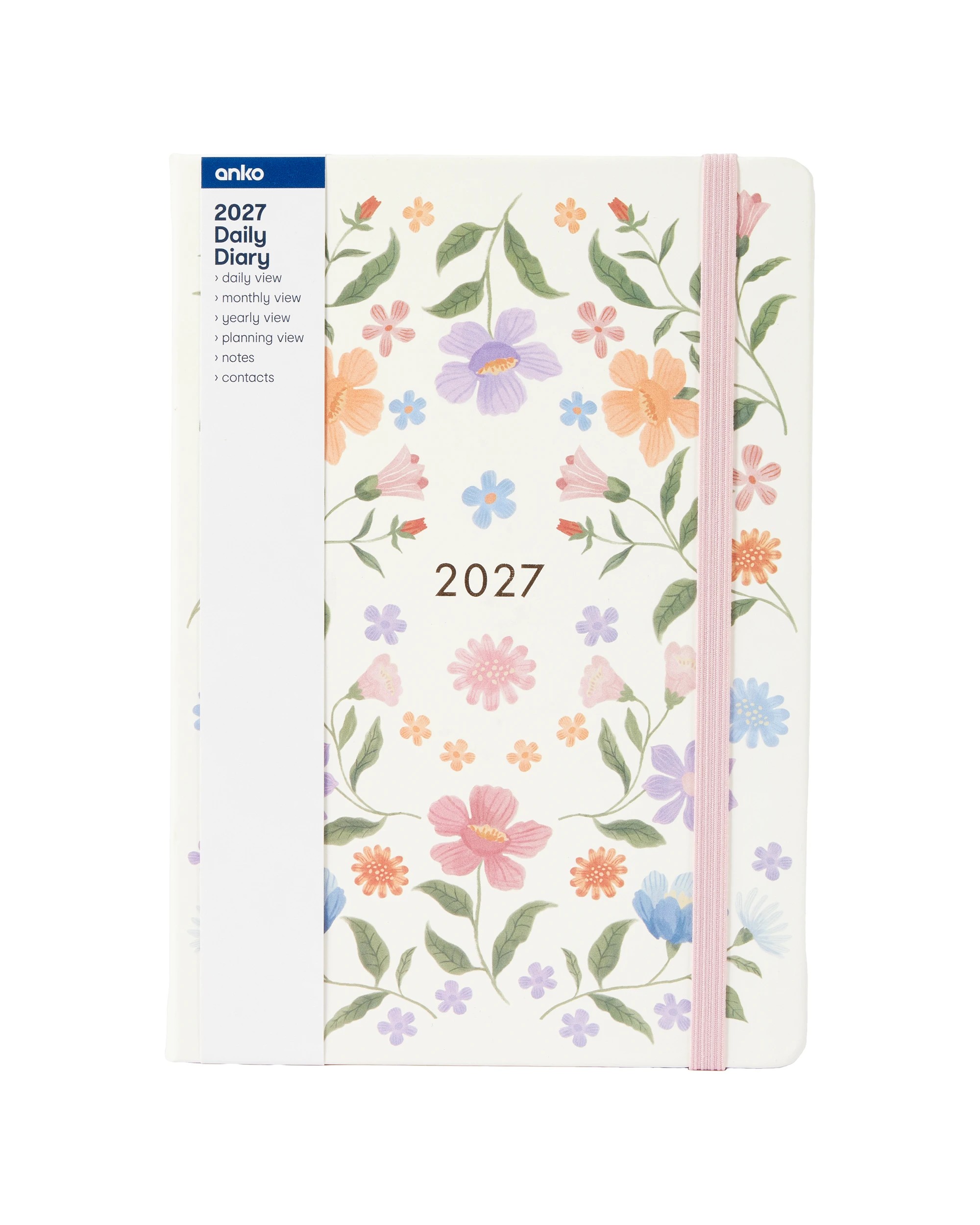 5 2027 A5 Diary Day to View - Floral, 5 of 6