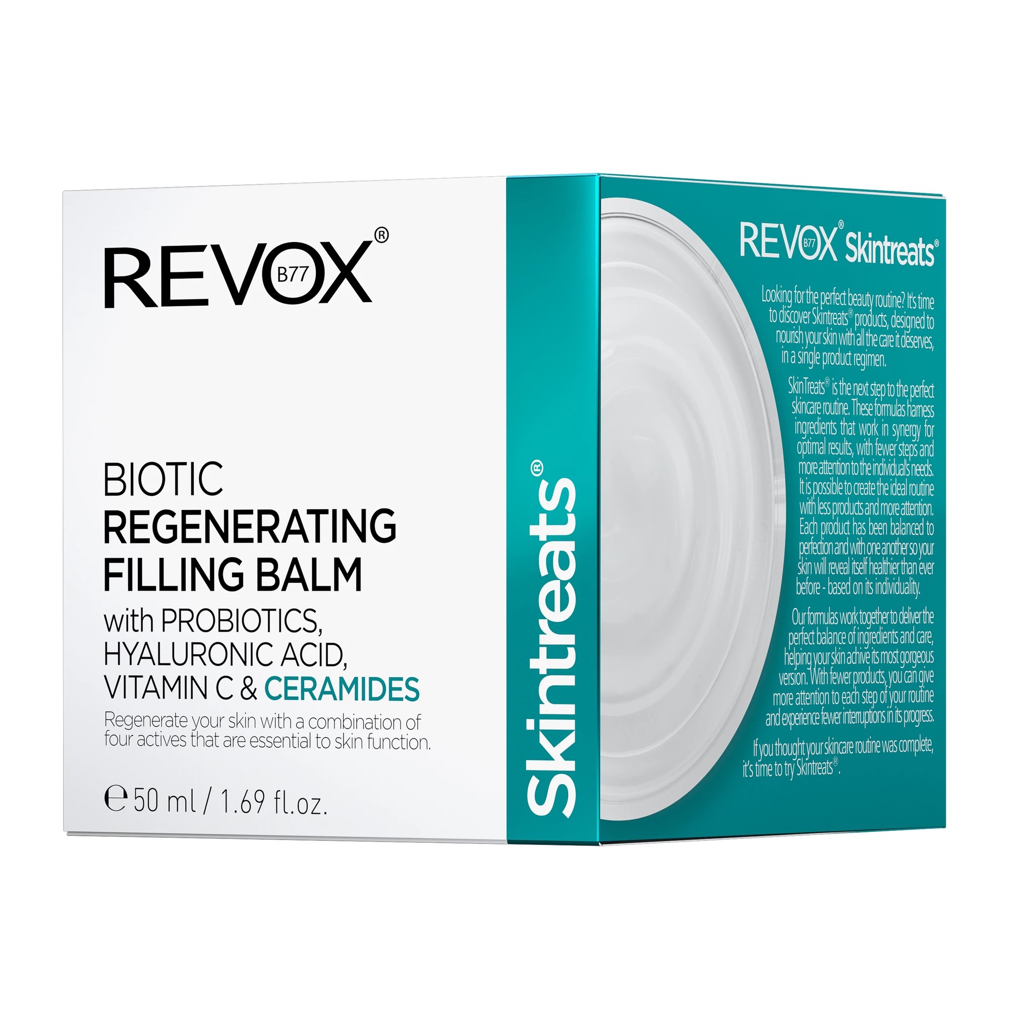 2 Revox B77 Skintreats Biotic Regenerating Filling Balm 50ml - Ceramides, Probiotics, Hyaluronic Acid and Vitamin C, 2 of 2