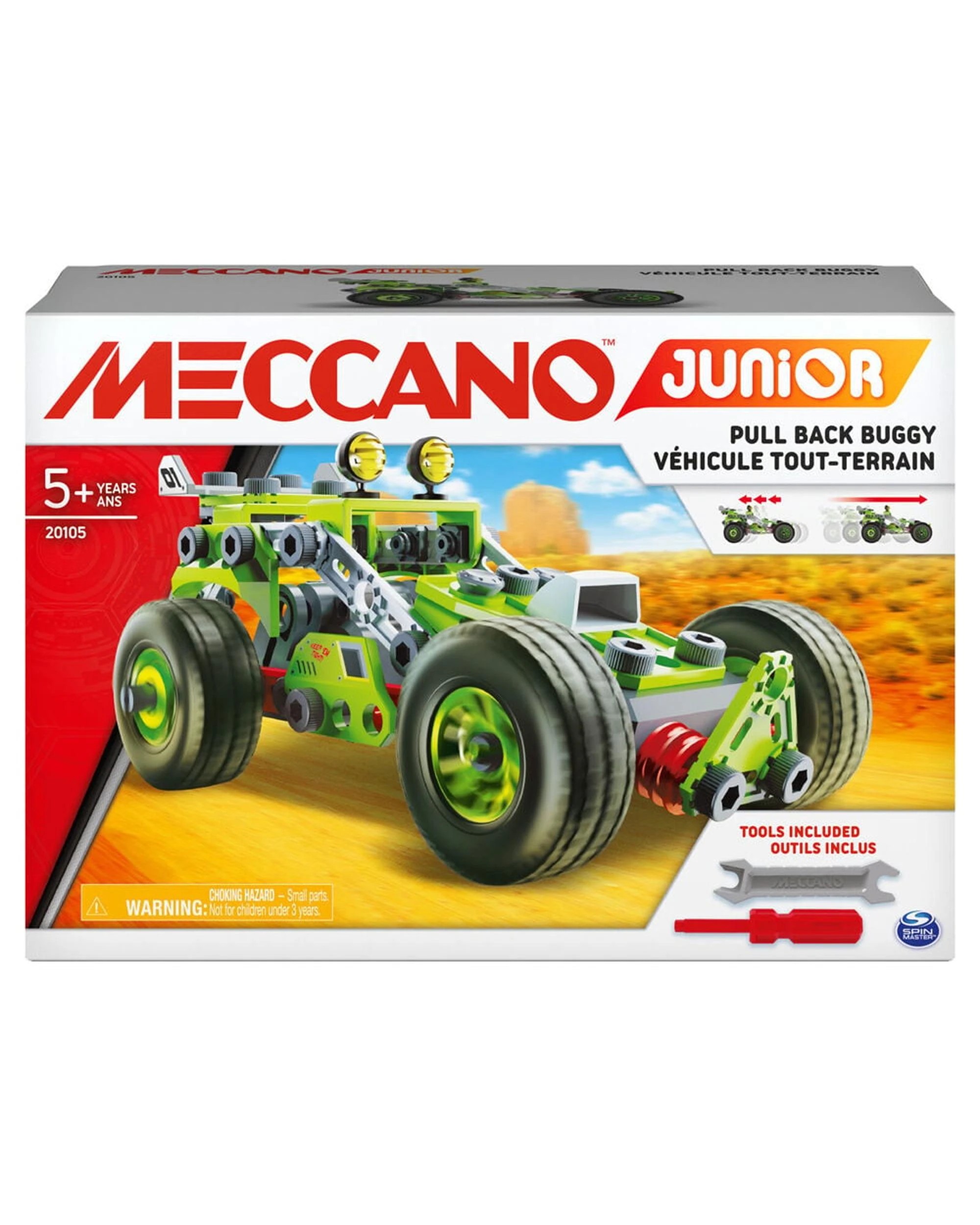 1 Meccano Junior Pull Back Buggy Building Set, 1 of 5