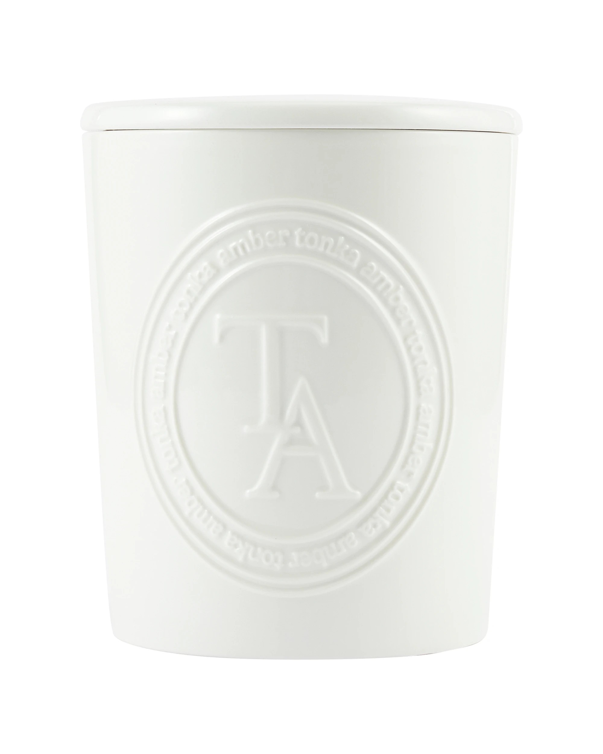 1 XL Amber Tonka Soy Wax Ceramic Candle, 1 of 6