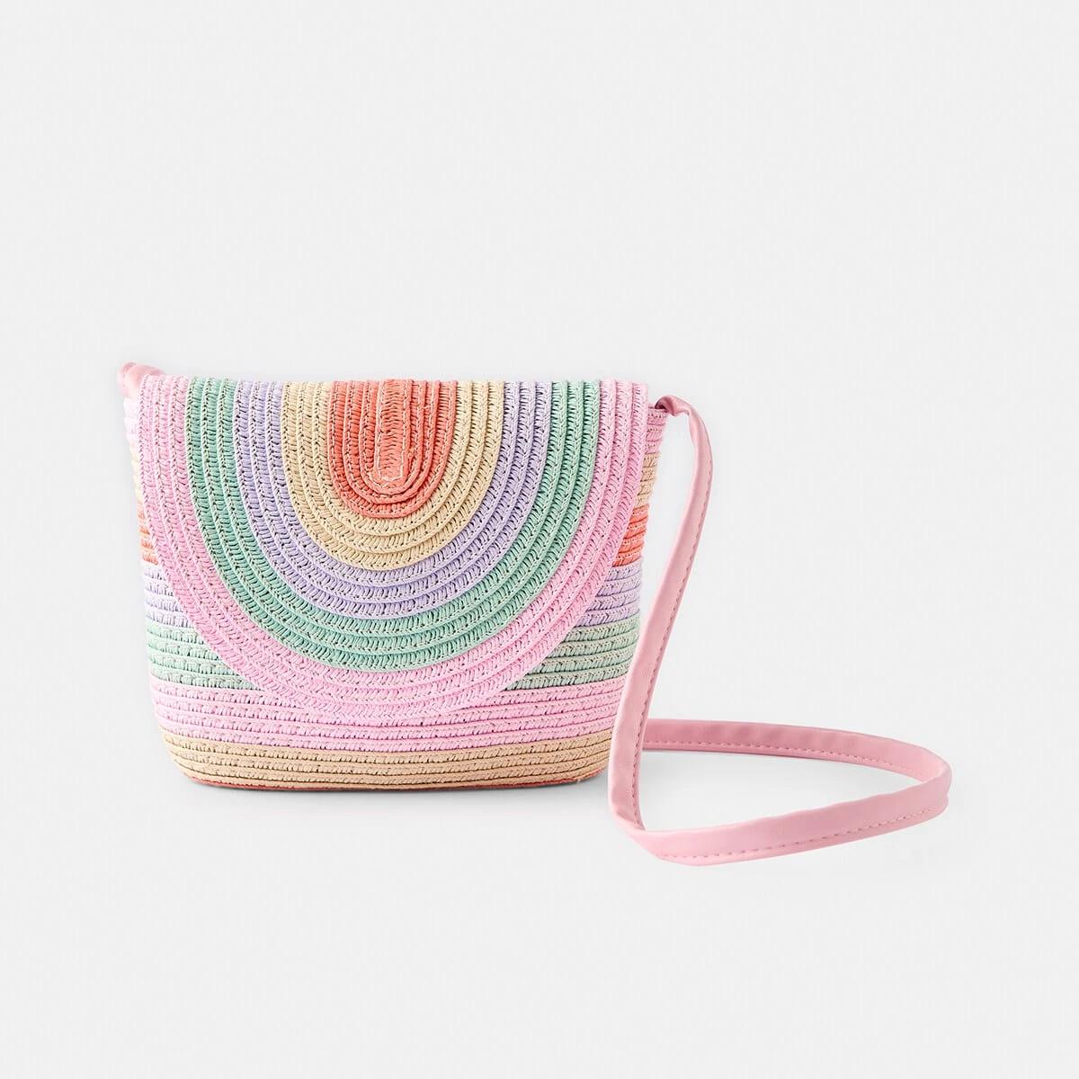 1 Mini Paper Crossbody Bag Rainbow, 1 of 4