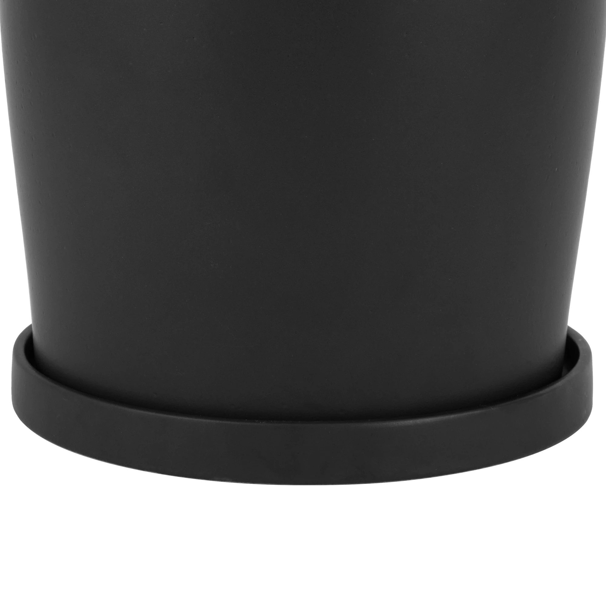 3 Pot with Saucer - Black, 3 of 4