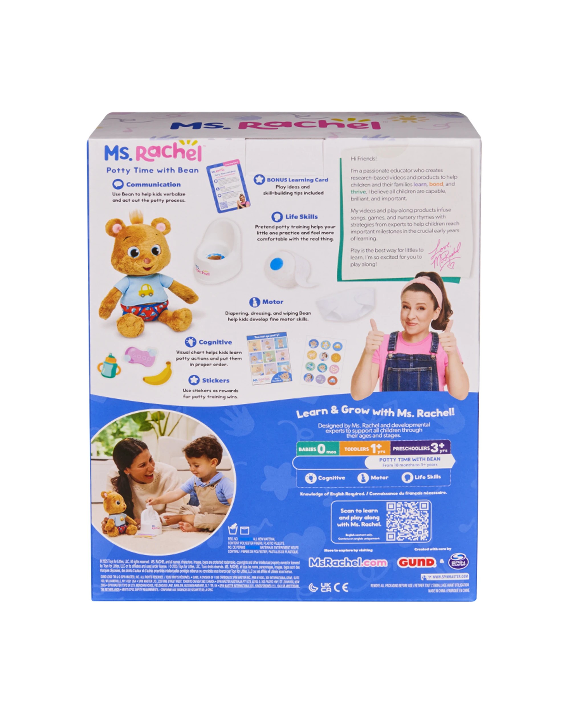 3 Ms Rachel - Bean Potty Playset - Interactive, 3 of 9
