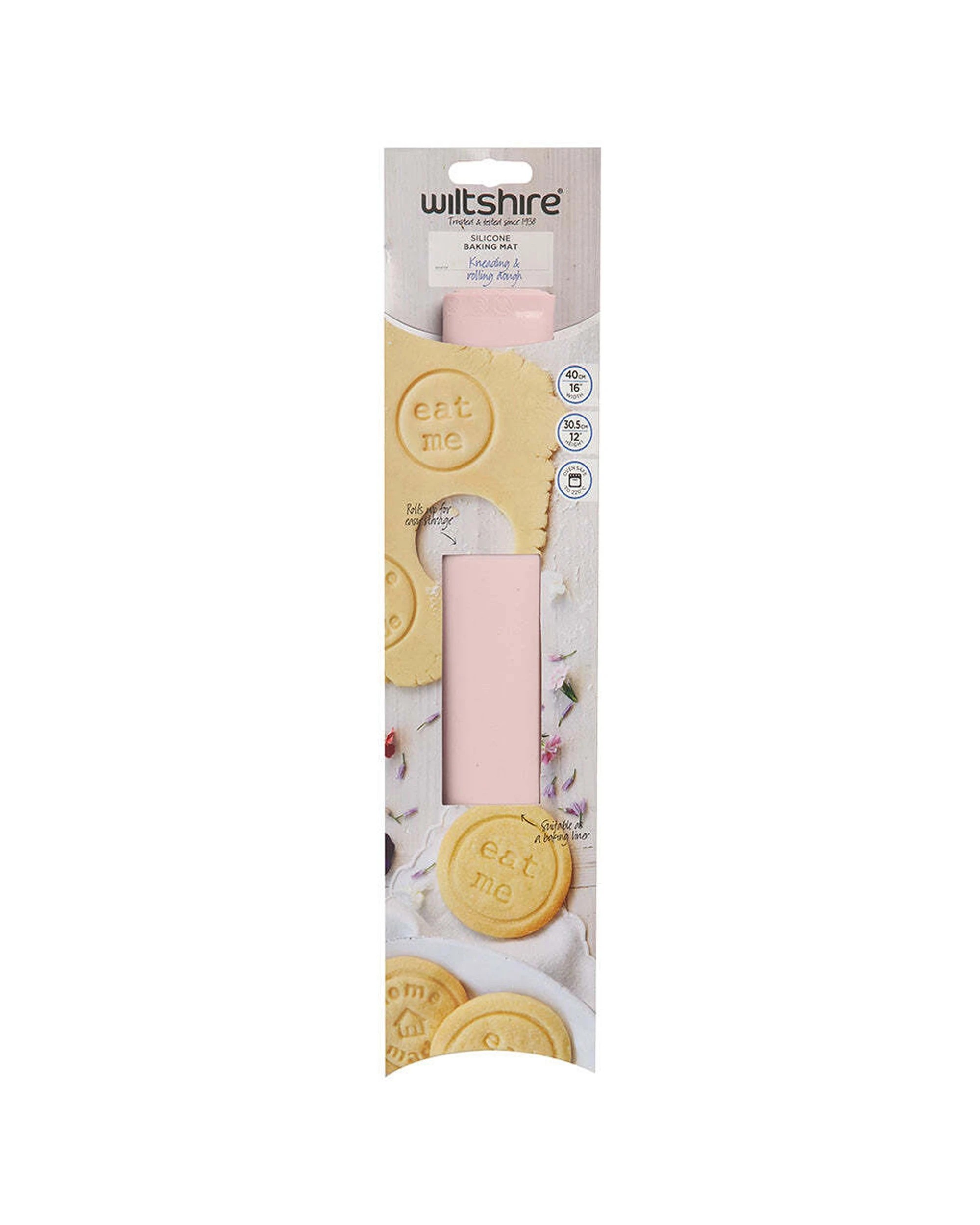 2 Wiltshire Reusable Silicone Non-Stick Oven Safe Baking Mat 40.5x30.5cm - Pink, 2 of 3