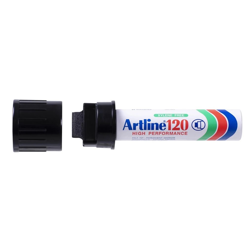 2 Artline 120 Permanent Marker Black, 2 of 5