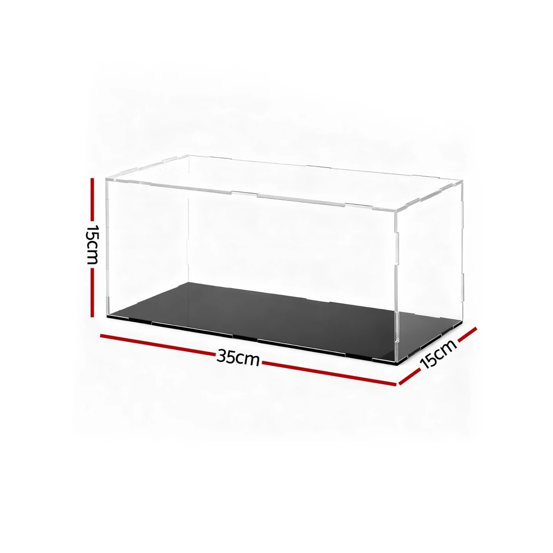 2 Artiss Clear Acrylic Display Case Dustproof Protection Box For Car Toys 15CM - Multi, 2 of 2