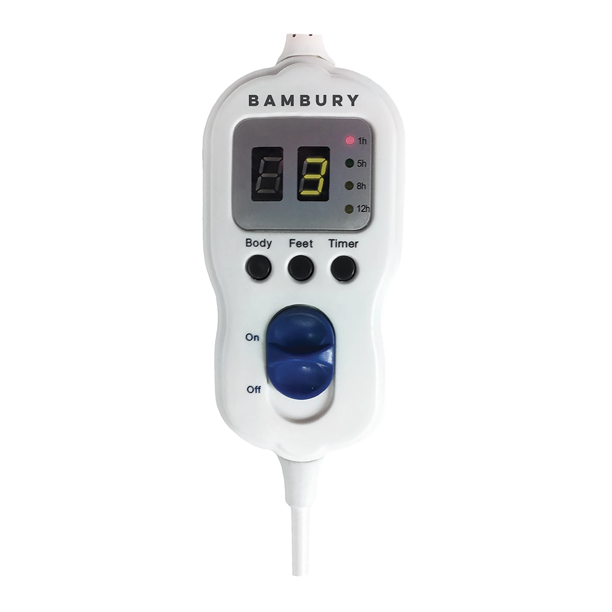 4 Bambury Premium Fully Fitted Plush Top Electric Blanket Left hand side Control - Long Single Bed - White, 4 of 4