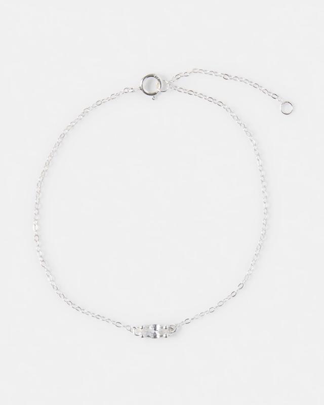 Cubic Zirconia Sterling Silver 925 Stone Brac