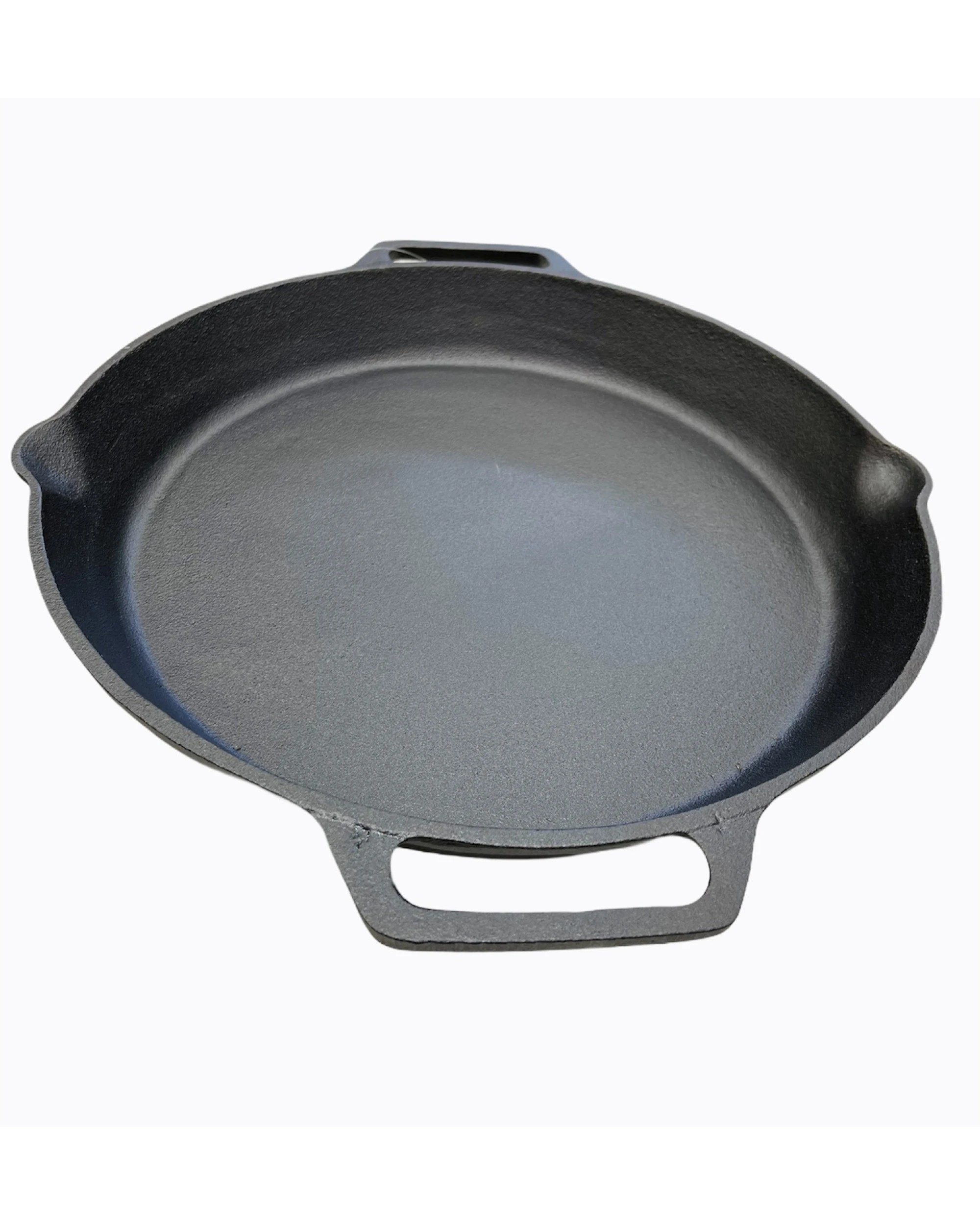 6 BR Home Cast Iron Paella Pan for Oven and Grill Cooking, 6 of 7
