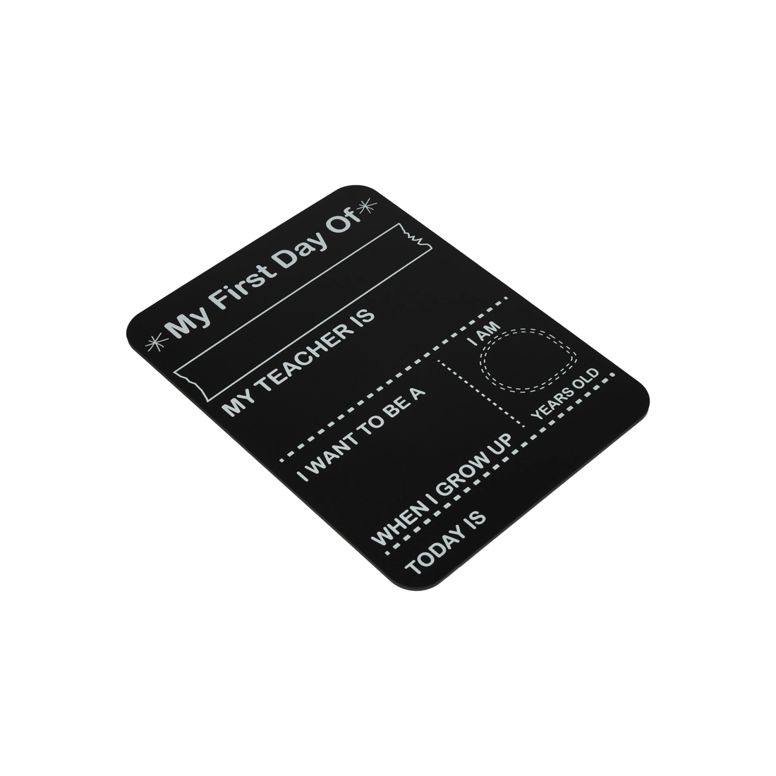 2 A4 My First Day Board - Black, 2 of 4