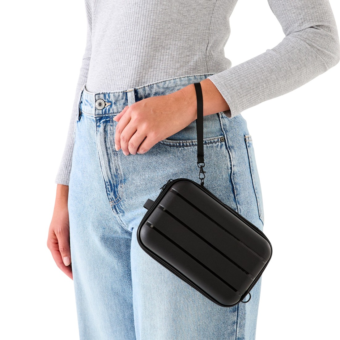 2 Mini Hard Case Organiser with Strap - Black, 2 of 10