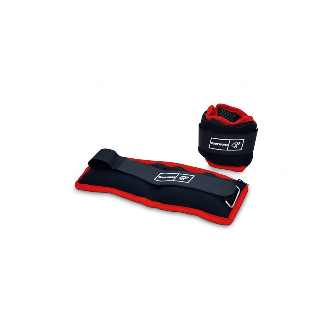 1 Bodyworx Wrist And Ankle Weights Adjustable Straps 2 Lbs Pair Neoprene - Black, 1 of 1
