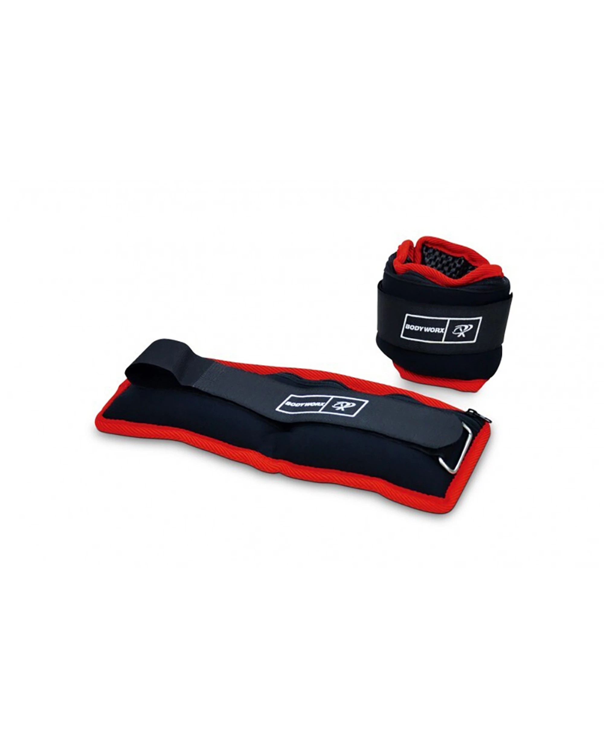 1 Bodyworx Wrist And Ankle Weights Adjustable Straps 2 Lbs Pair Neoprene - Black, 1 of 1