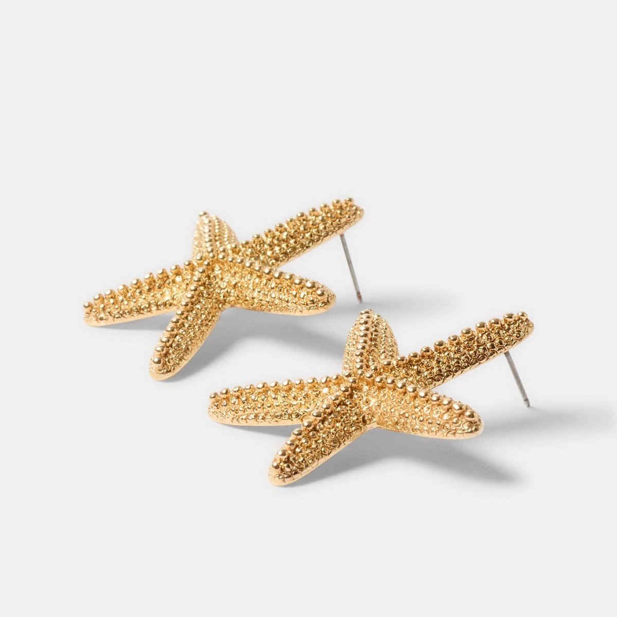 2 Starfish Stud Earrings - Gold Tone, 2 of 5