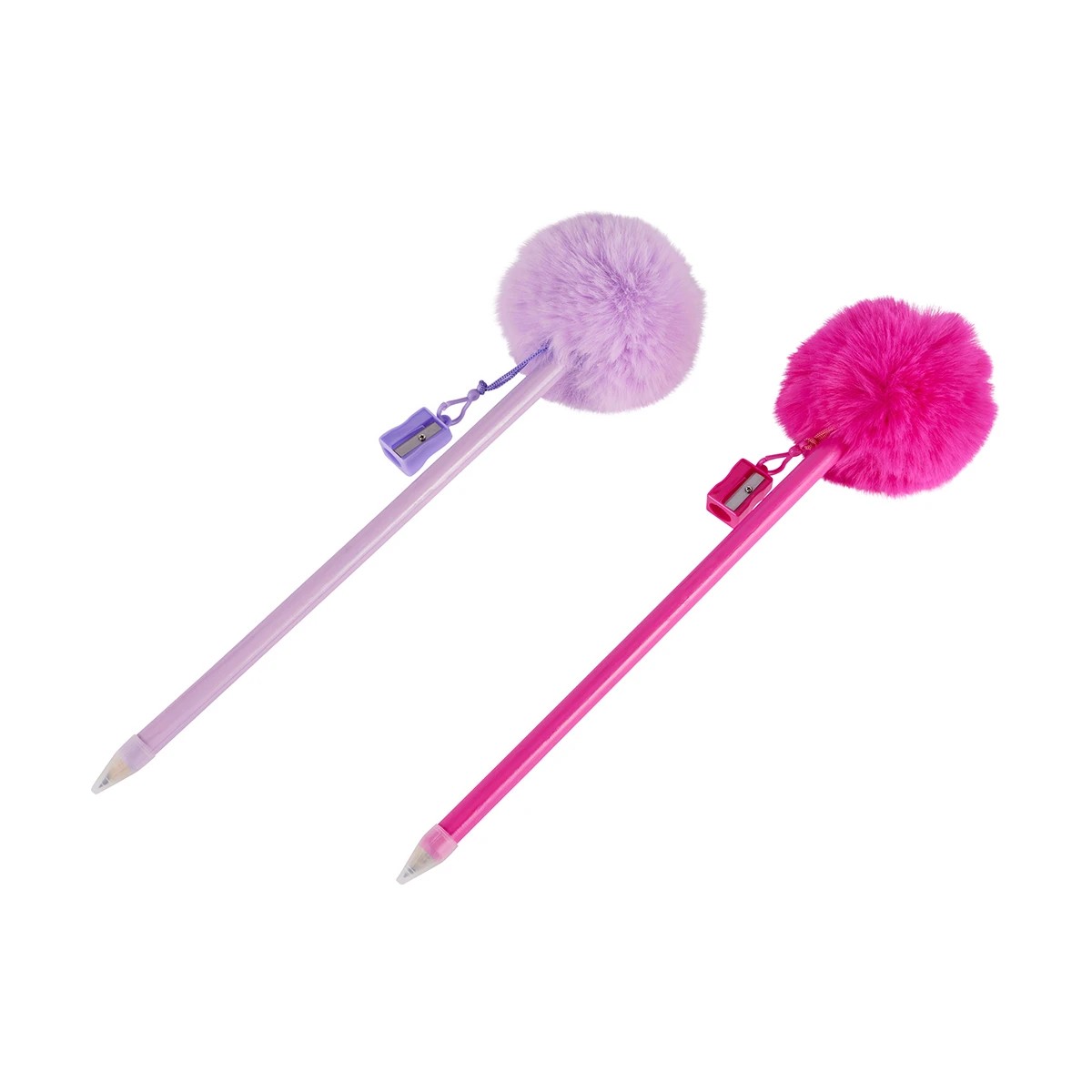 3 Jumbo Pom Pom Pencil with Sharpener - Assorted, 3 of 10