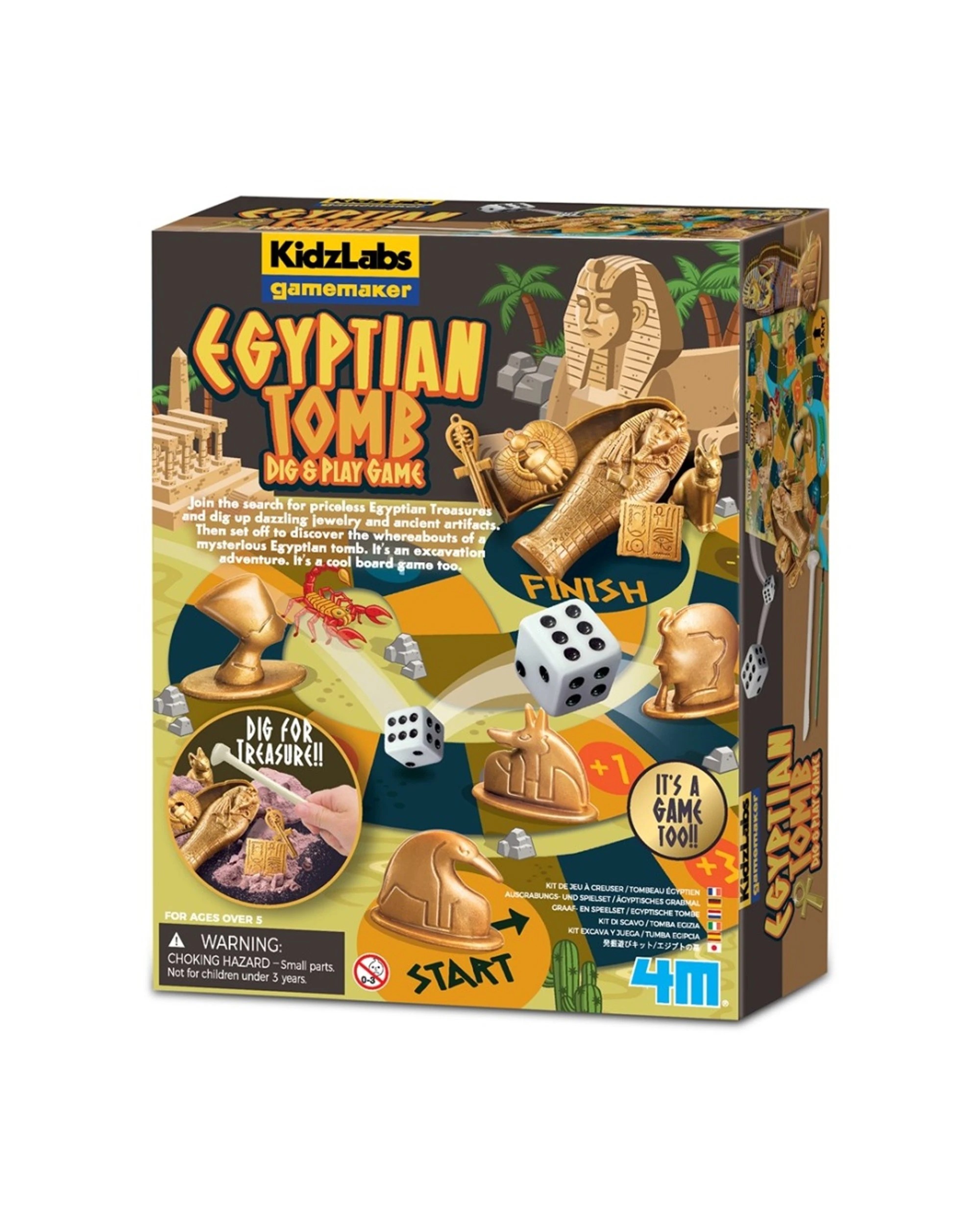1 4M KidzLabs Gamemaker Dig & Play Egyptian Tomb Kids Learning Activity Toy, 1 of 3