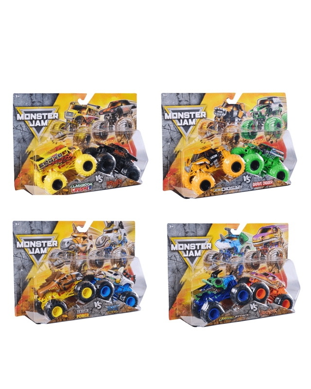 2 Pack Monster Jam 1:64 Die Cast Trucks - Asso
