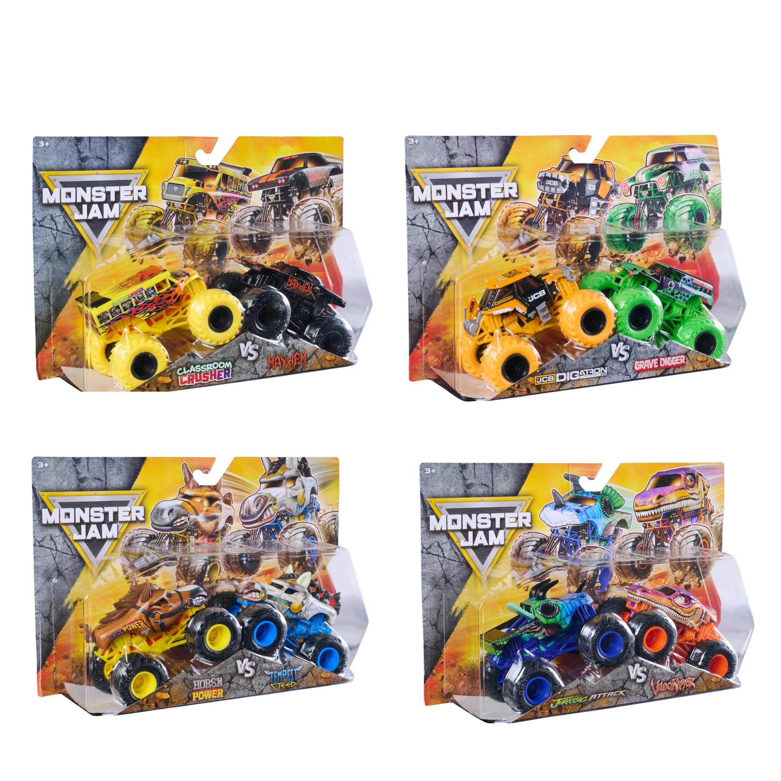 1 2 Pack Monster Jam 1:64 Die Cast Trucks - Assorted, 1 of 6