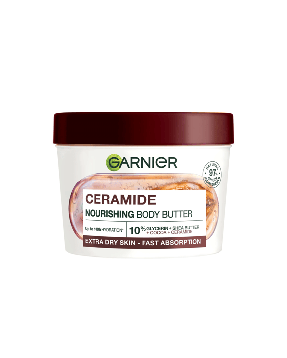 Garnier Body Superfood 48H Repairing Butter Cream 380ml - Cocoa and Ceramide