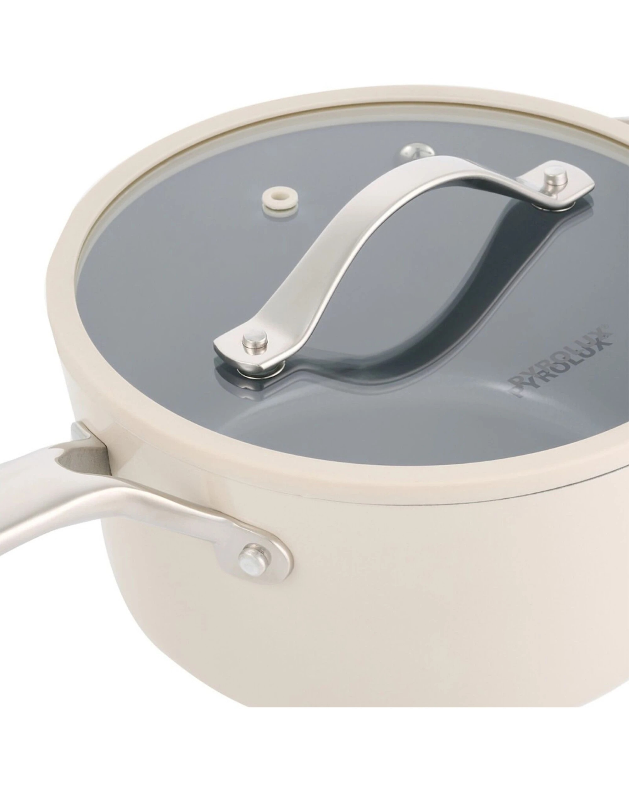 4 20cm Pyrolux Nexgen Saucepan 2.8l Ivory W/ Helper Handle | Ceramic Non-stick Oven Safe, 4 of 8