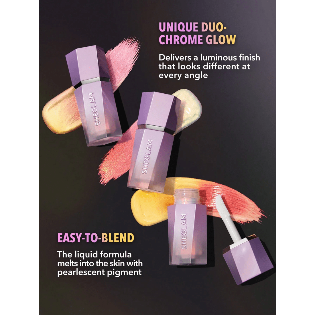 4 SHEGLAM Chroma-Glow Bloom Liquid Highlighter - Flying Comet, 4 of 6