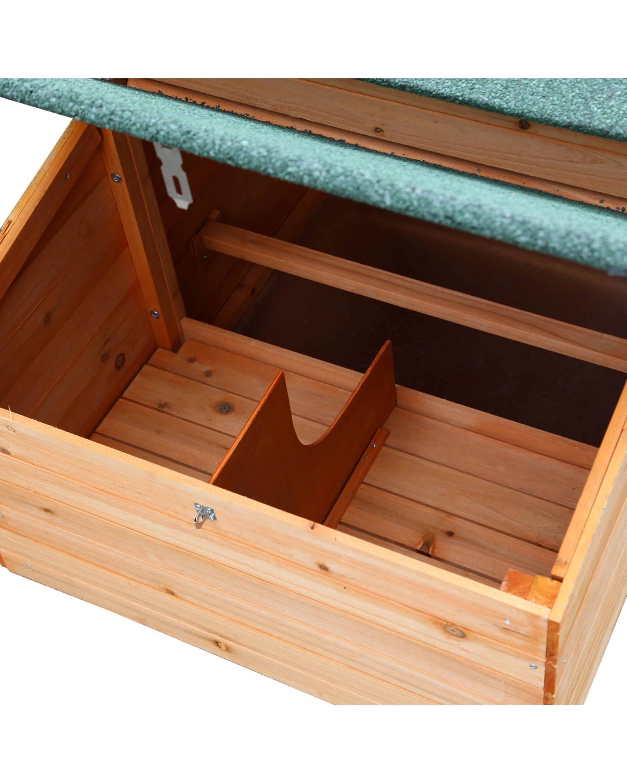 7 Furtastic Large Wooden Chicken Coop Rabbit Hutch Nesting Box Fir Wood - Brown, 7 of 7