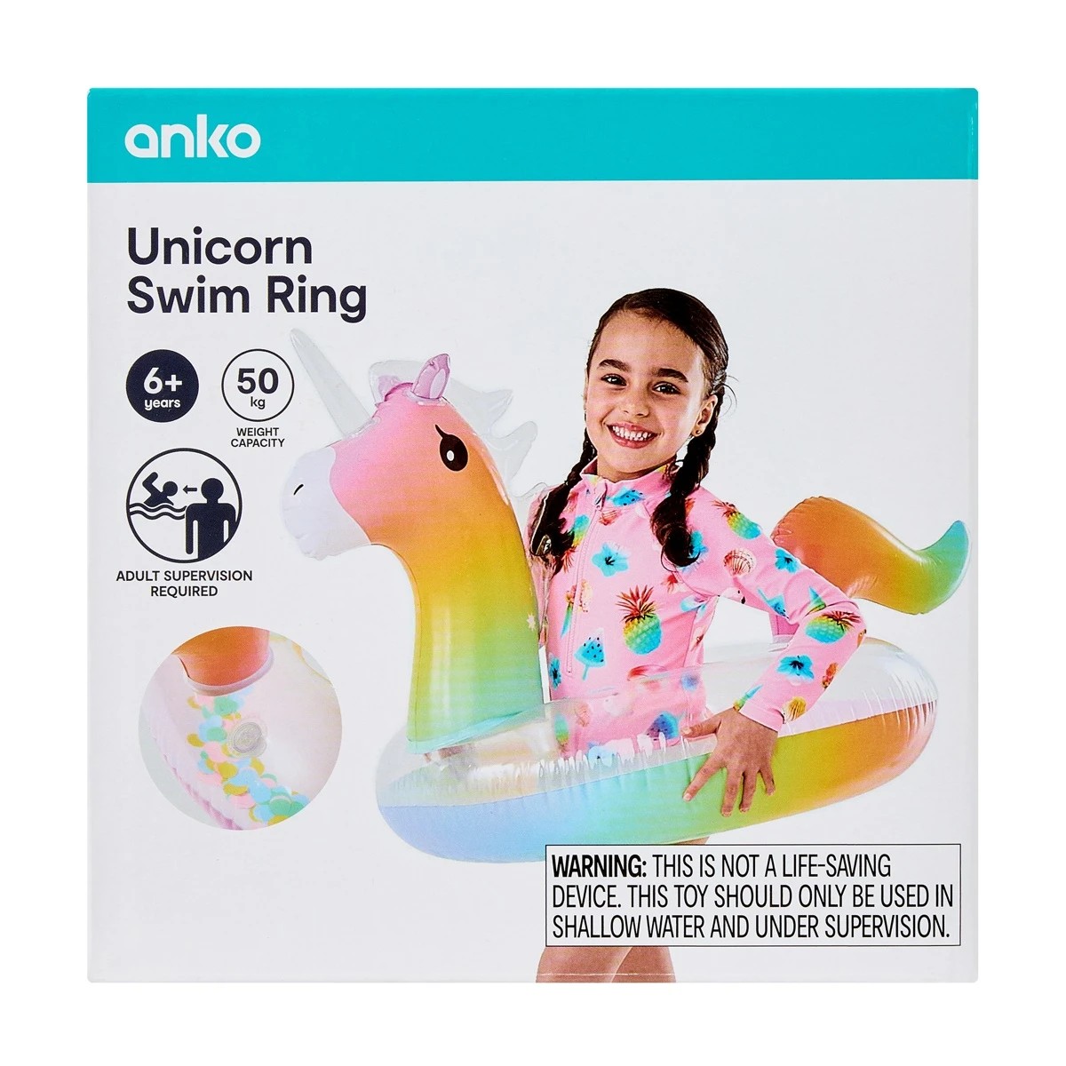 10 Inflatable Unicorn Swim Ring, 10 of 10