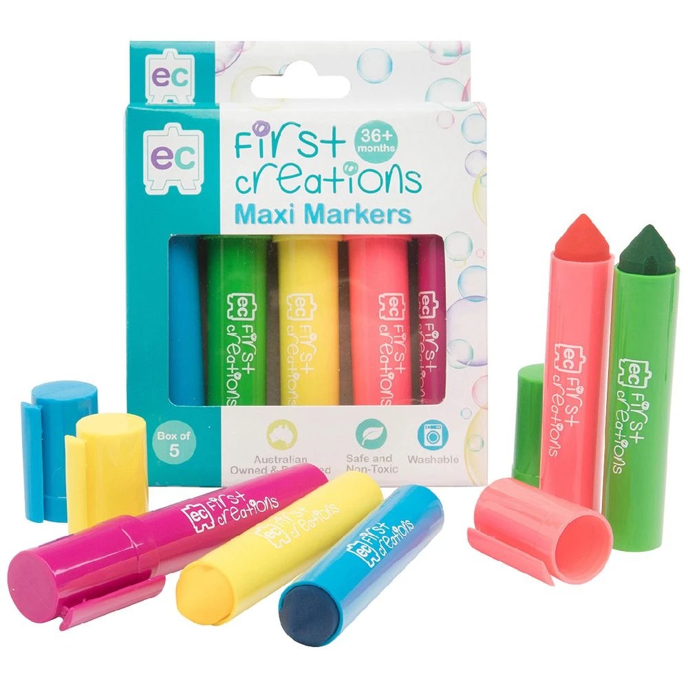1 First Creations Maxi Markers 5 Pack, 1 of 1