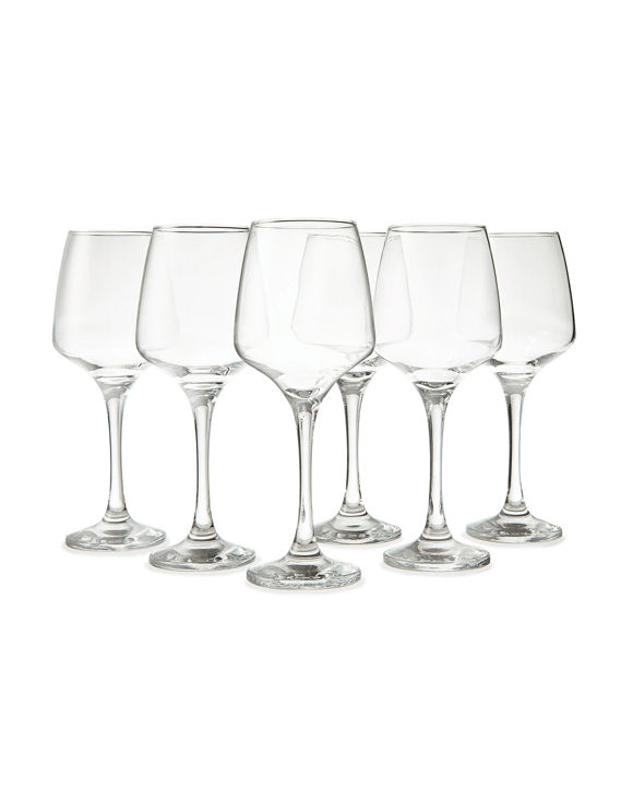 6 Santorini Red Wine Glasses